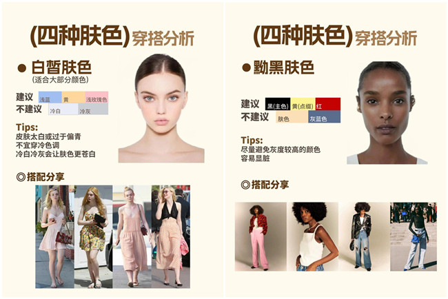 不同膚色的穿搭，廣西形象設(shè)計(jì)專業(yè)分析