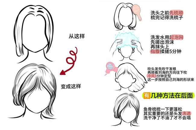 廣西燙發(fā)：如何讓八字劉海變蓬松？