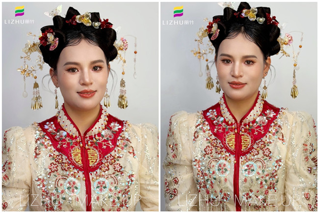 秀禾新娘，南寧影樓化妝寫真課堂作品