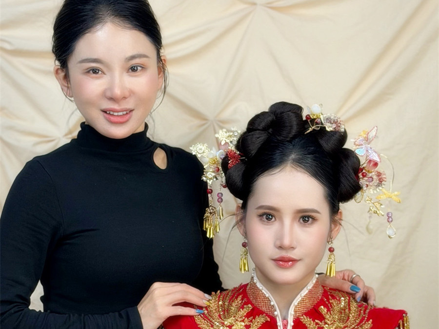 婚禮秀禾造型，南寧彩妝學(xué)校前十學(xué)員作品